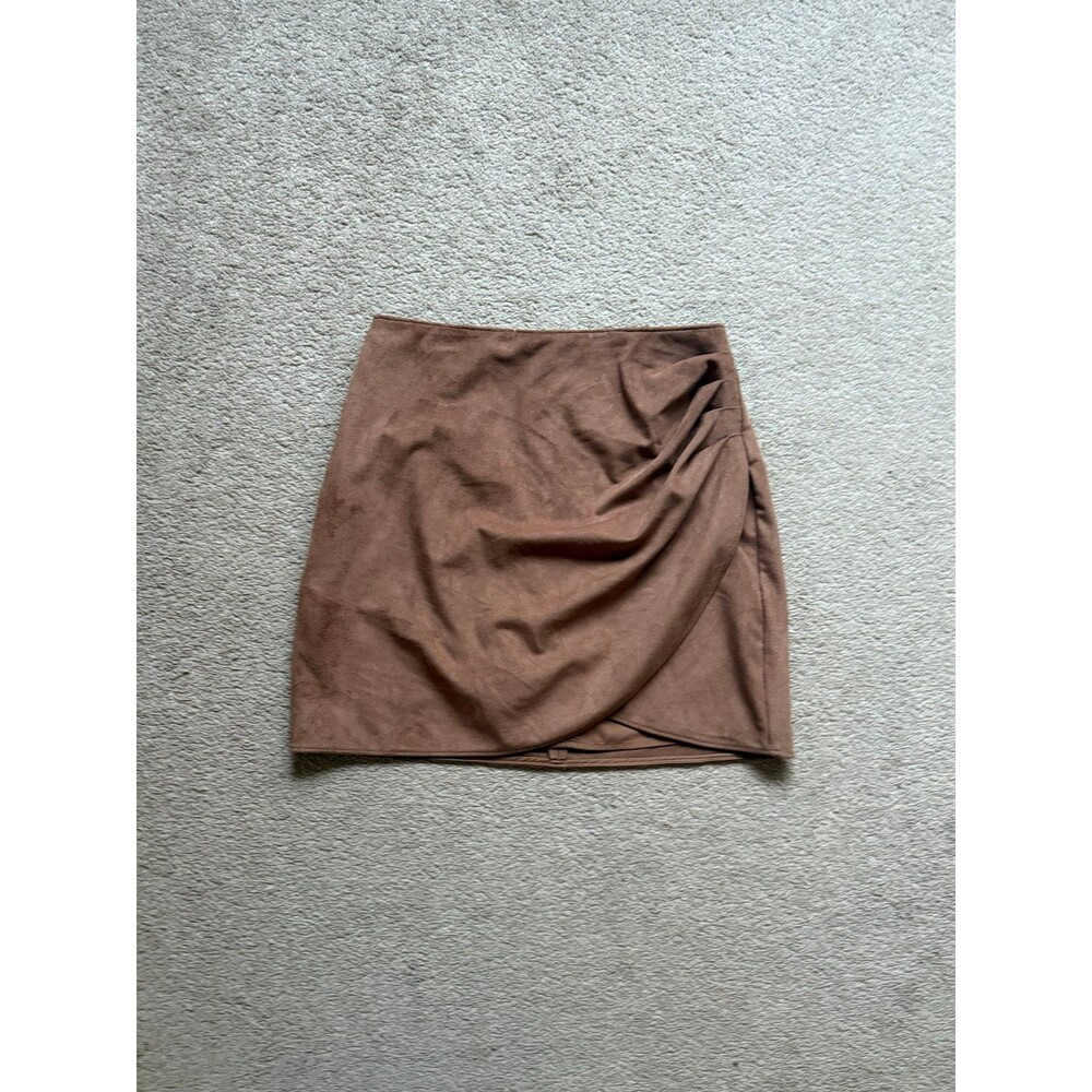 Suede skirt